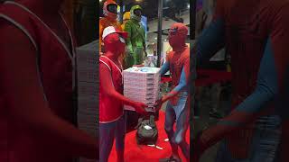 No pizza is safe at #MarvelSDCC 🍕🕸️ #Marvel #SpiderMan