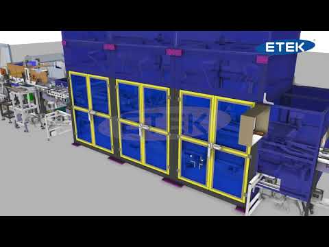 Simulator Robotic Bottle Unscrambler