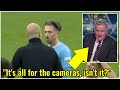 Guardiola and Grealish had an exchange after Manchester City's match with Arsenal