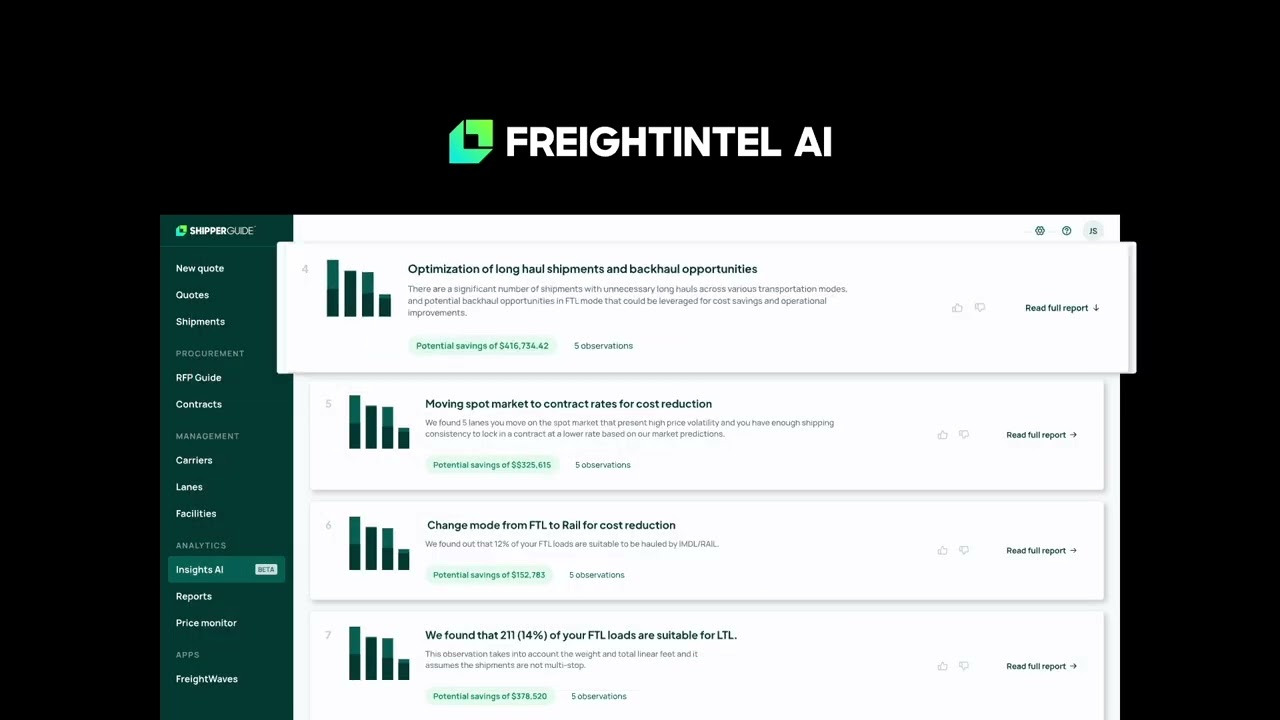 Introducing FreightIntel AI