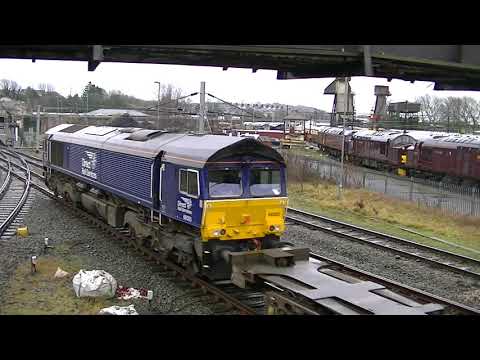 DRS 66305 6C23 Network Rail Engineering Train Carnforth 231218