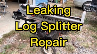 How to Fix Leaking Log Splitter - Log Splitter Front Seal Replacement - Leaking