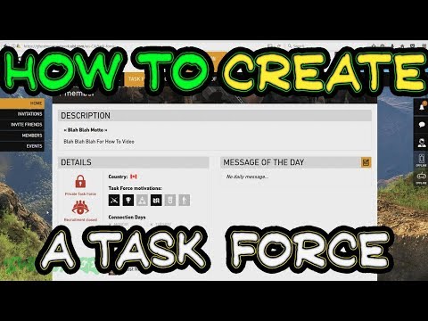 How to create a task force 🞔 Ghost Recon Wildlands 🞔 So you can complete Task Force Challenges Video
