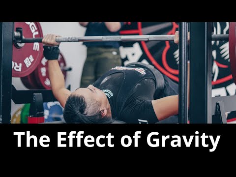 Bench Press: How Gravity Impacts the Speed of the Eccentric Phase