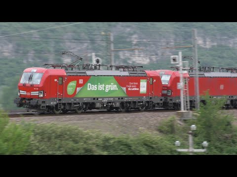 2019-05-11 Ferrovia del Brennero - Transiti sul curvone di Ossenigo 1/3