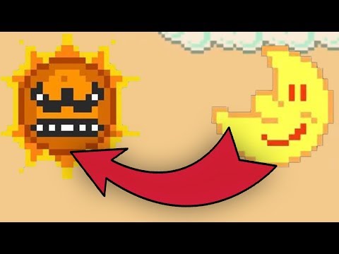 Angry Sun Mario Maker 2 | Can you defeat the Angry Sun with the Moon?