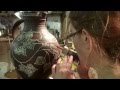 Doug Fitch Slipware Potter Making pots with Hannah McAndrew October 2012
