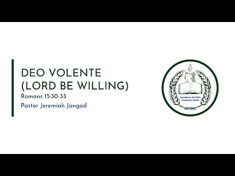 KUNG LOLOOBIN NG DIYOS (Deo Volente - Lord Be Willing) (17 Sep 2023 Morning)
