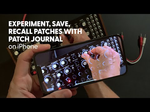 Archive 2023: Experiment, PatchJournal for Moog DFAM on iPhone!