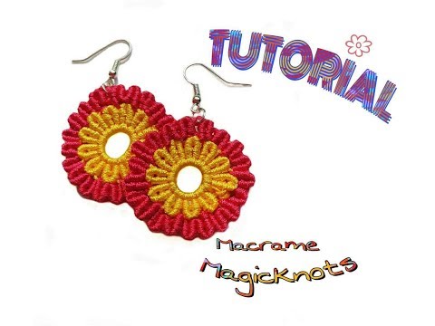 Green Macrame Beaded Earrings Tutorial EASY Macrame Craft Idea