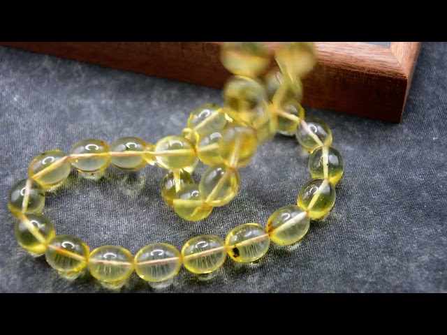 سبحة كهرمان حشري طبيعي