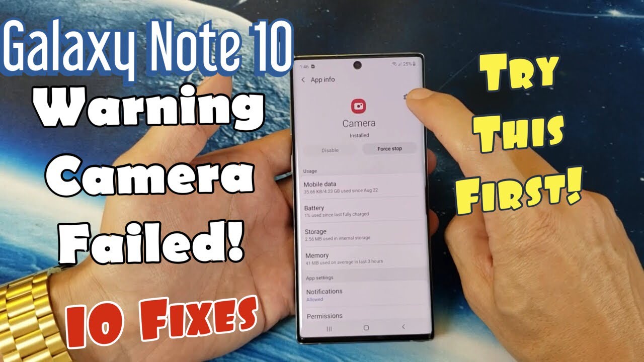 Galaxy Note 10 / 10+ : "Warning Camera Failed" Error FIXED! 10 Solutions!