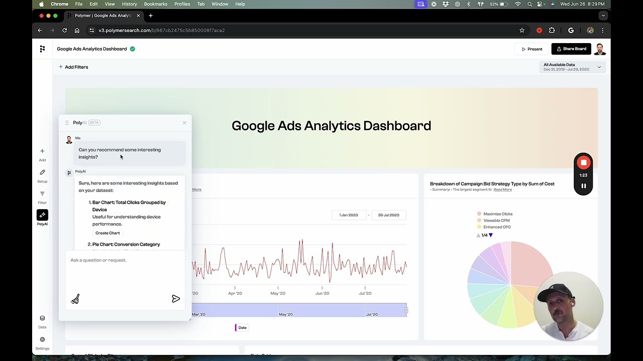 Turn your data into a client-ready dashboard and presentation video thumbnail