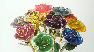 What is a 24kt Gold Dipped Rose?