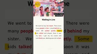 English Listening Practice – Waiting In Line | Short English Story with Subtitles