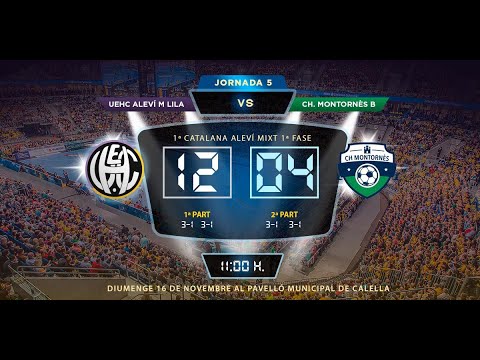 Handbol Aleví Masculí: UEH Calella Masculí Lila vs CH. MONTORNÈS B