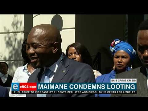 DA condemns looting