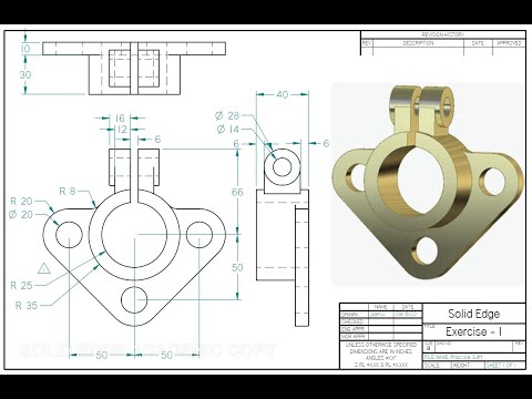 Learning Solid Edge - Exercise # 1