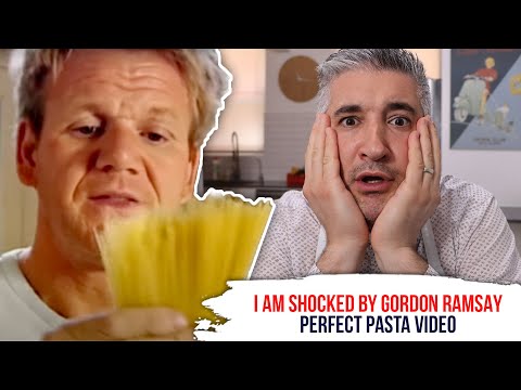 Italian Chef Reacts to GORDON RAMSAY Perfect Pasta Video