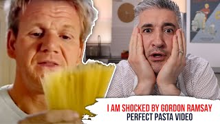 Italian Chef Reacts to GORDON RAMSAY Perfect Pasta Video