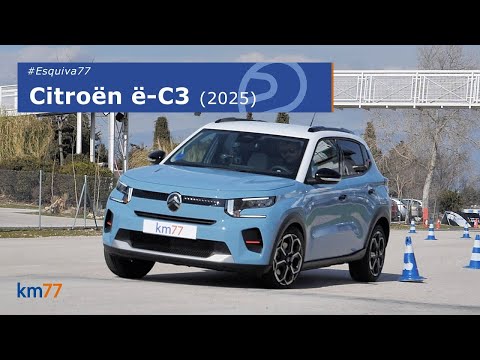 Citroën e-C3 2025 – Dodge maneuver (moose test) and slalom | km77.com
