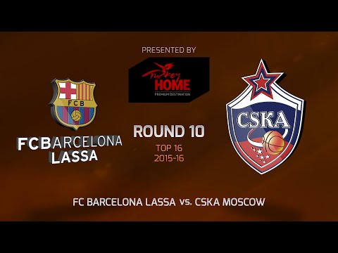 Highlights: Top 16, Round 10, FC Barcelona Lassa 100-98 CSKA Moscow