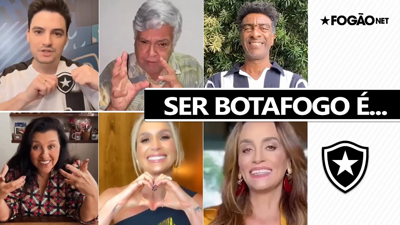 Felipe Neto, Sidney Magal, Hélio de la Peña, Regina Casé, Flávia Alessandra e Suzana Pires descrevem o que é torcer pelo Botafogo 🖤⭐