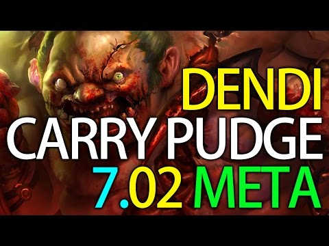Dendi is BACK with CARRY PUDGE 7.02 META Dota 2