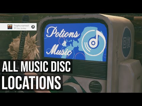 All Music Disc Collectible Locations (Disc Jockey Trophy) - Final Fantasy 7 Remake