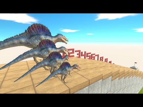 Dinosaurs Different Size Stairs Tournament - Animal Revolt Battle Simulator