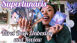 Superlunaris Tarot Deck Unboxing and Review GORGEOUS 😍