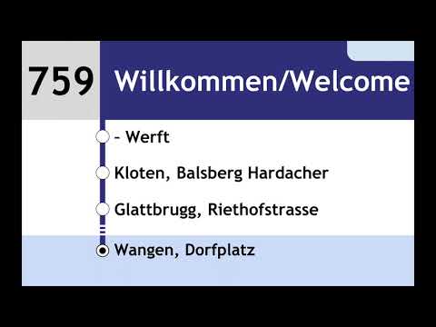 VBG Ansagen - 759 - ZH Flughafen – Balsberg – Opfikon – Wallisellen – Glatt – Dübendorf – Wangen