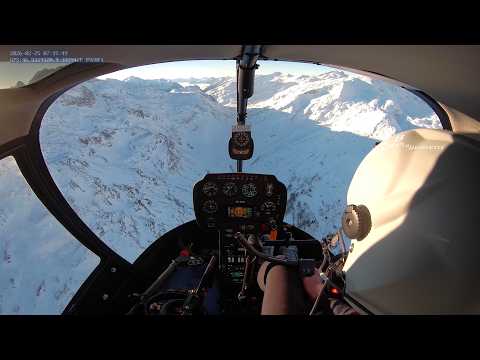 Epic flight over the alps with the robinson r22
