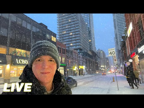 Toronto LIVE: FREEZING Cold & Big Snowstorm! (Dec 21, 2022)