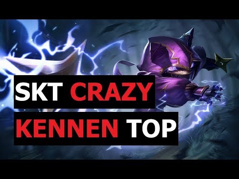 SKT T1 Crazy - Kennen Top Ranked Patch 9.8 Korean - League of legends gameplay