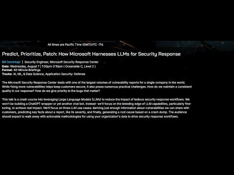 Predict, Prioritize, Patch: How Microsoft Harnesses LLMs for Security Response