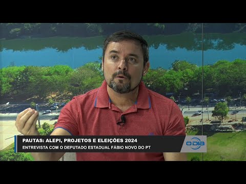 O Deputado Estadual Fábio Novo (PT) conversa sobre Eleições 2024, projetos e ALEPI 13 04 2023
