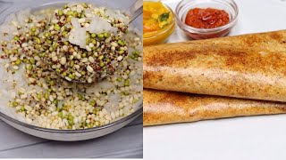 Eat this as morning breakfast get High protein, calcium and nutrients | No Rice Healthy Crispy Dosa