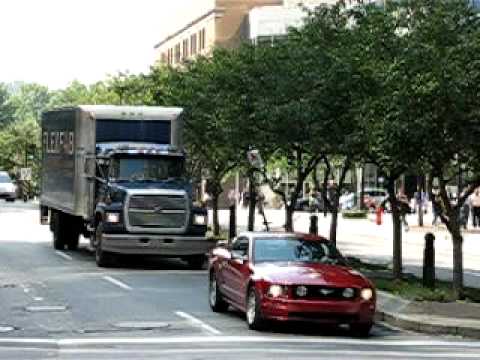 Thumbnail for Ford L Series Delivery Truck Mustang In Downtown Montreal by Ford Mustang II, Ford C series, Ford Mustang, Ford Mustang I, Ford D series, Truck