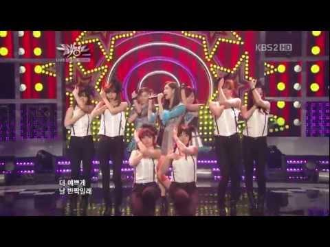 HD 120525 Girls' Generation SNSD TaeTiSeo TTS - Twinkle @ Music Bank