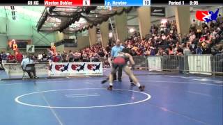 Weston Dobler vs. J.p. Newton at 2013 FILA Cadet Nationals - FS