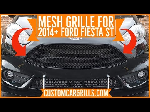Ford Fiesta ST 2014+ Mesh Grill Installation How-To by customcargrills.com