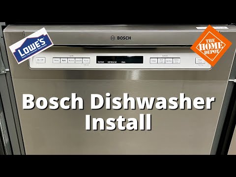 How to Install a Bosch 300 Series Dishwasher from Lowes, Home Depot, etc.