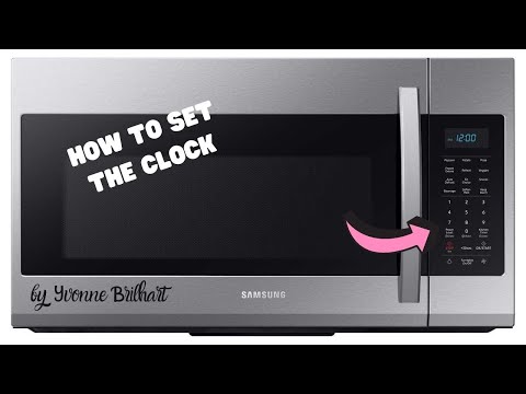 YouTube video about: How to set the time on a samsung microwave?