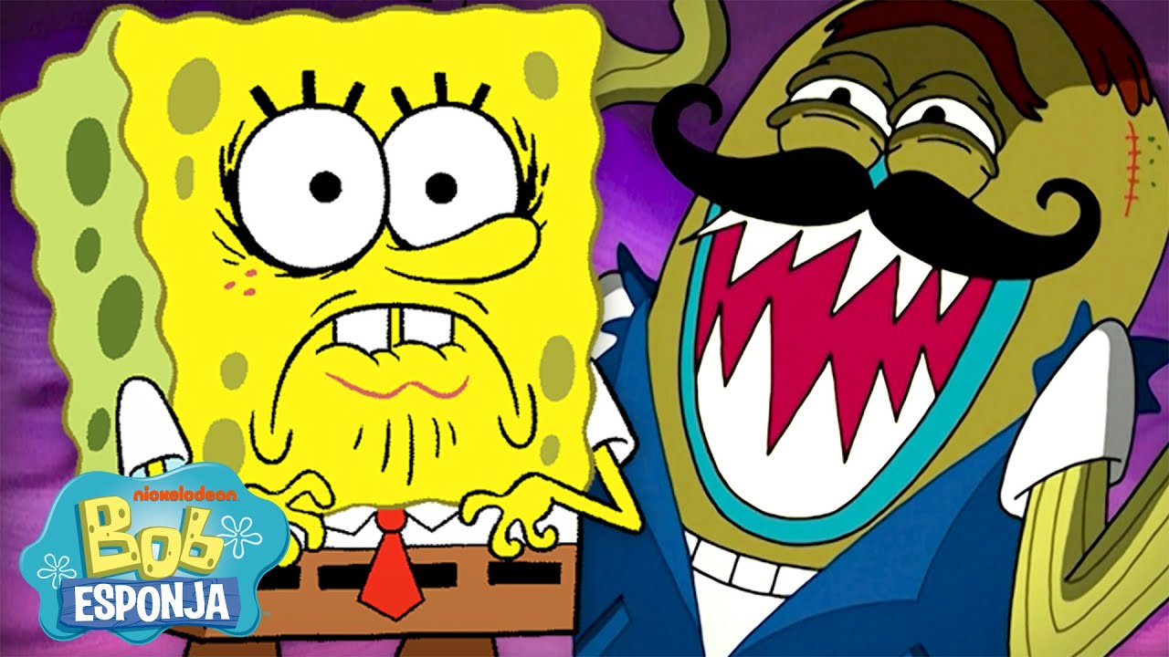 Bob Esponja | 60 MINUTOS de los personajes más aterradores de Bob Esponja 👻 | Bob Esponja en Español