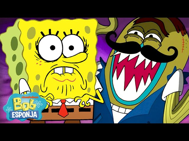 Bob Esponja | 60 MINUTOS de los personajes más aterradores de Bob Esponja 👻 | Bob Esponja en Español SDDEFAULT Thumbnail