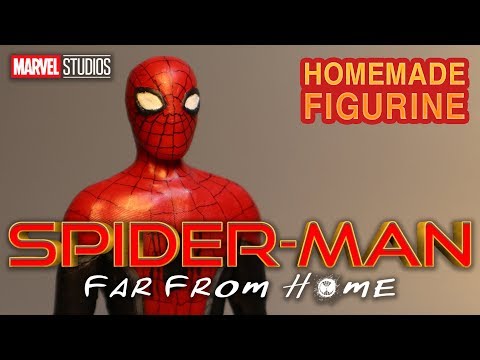 spider-man sculpture timelapse | Spider-man : Far from home | 스파이더맨 피규어 만들기_sculpey, acrylic
