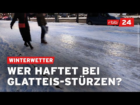 Stürze bei Glätte: Wer haftet bei vereisten Straßen?