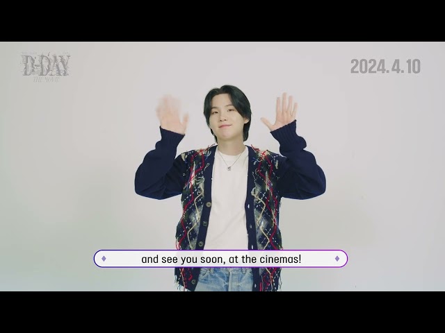 SUGA│Agust D TOUR 'D-DAY' THE MOVIE Ticket Announcement