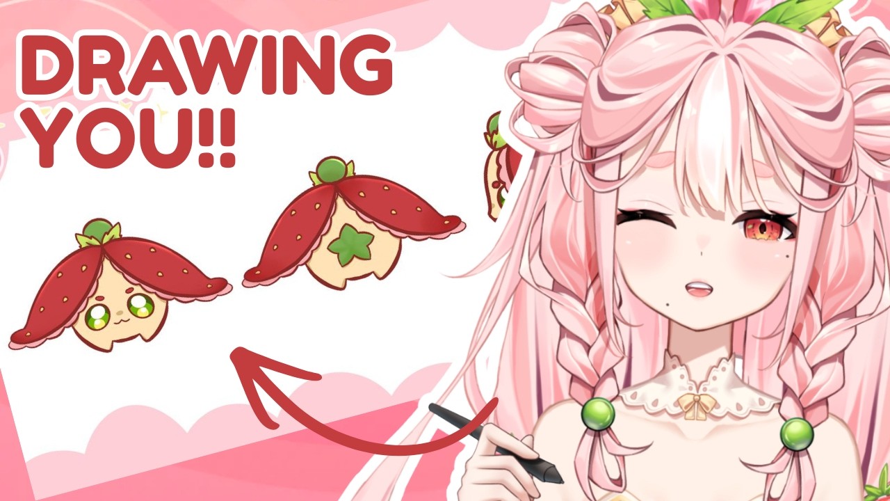 【ART STREAM】Drawing my strawbunnies!! Part 1